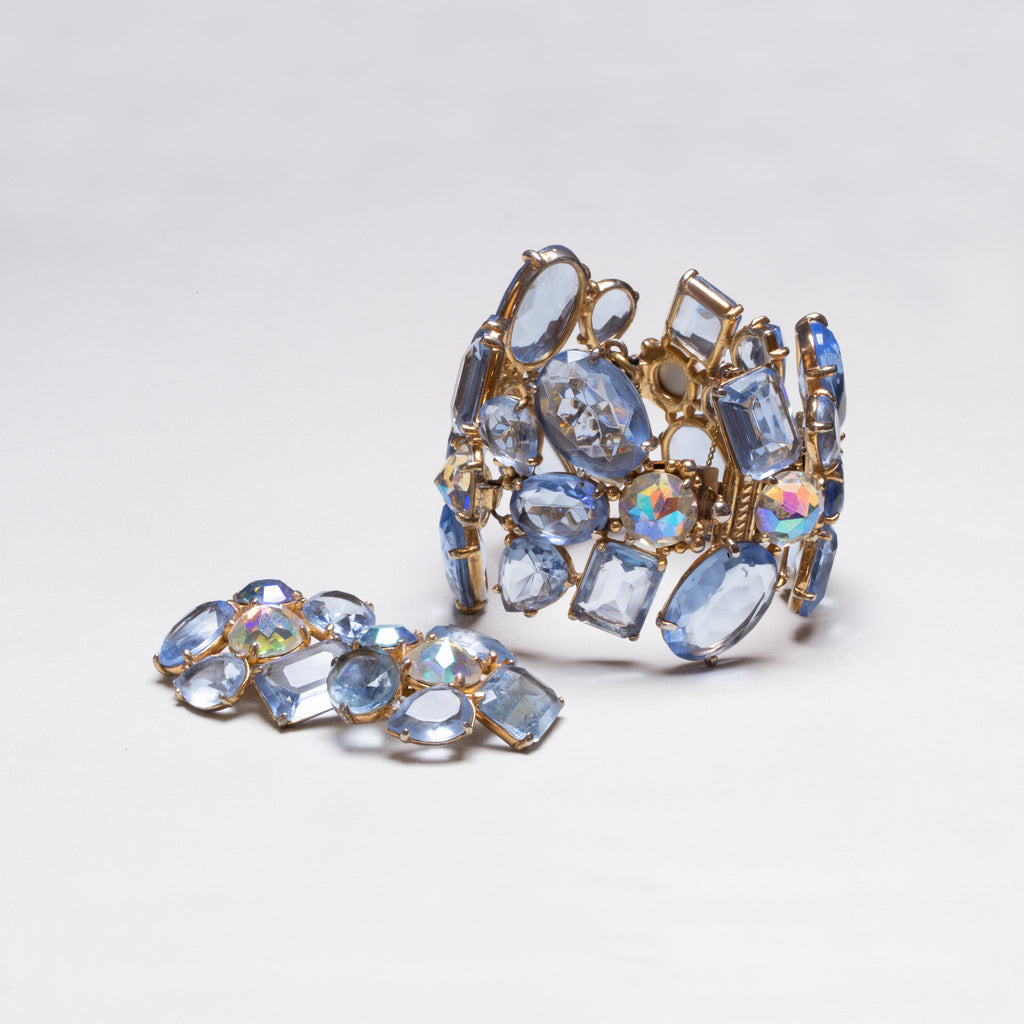 Set of Vintage Schiaparelli Bracelet and Earrings
