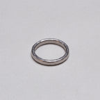 Pinched Platinum Diamond Ring