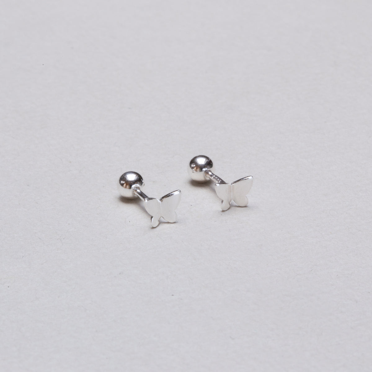 Gold-plated and Silver Butterfly Stud Cartilage Earring