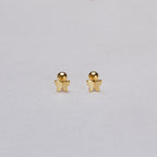Gold-plated and Silver Butterfly Stud Cartilage Earring