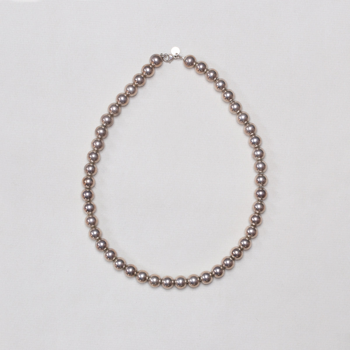 Vintage Sterling Silver Ball Necklace