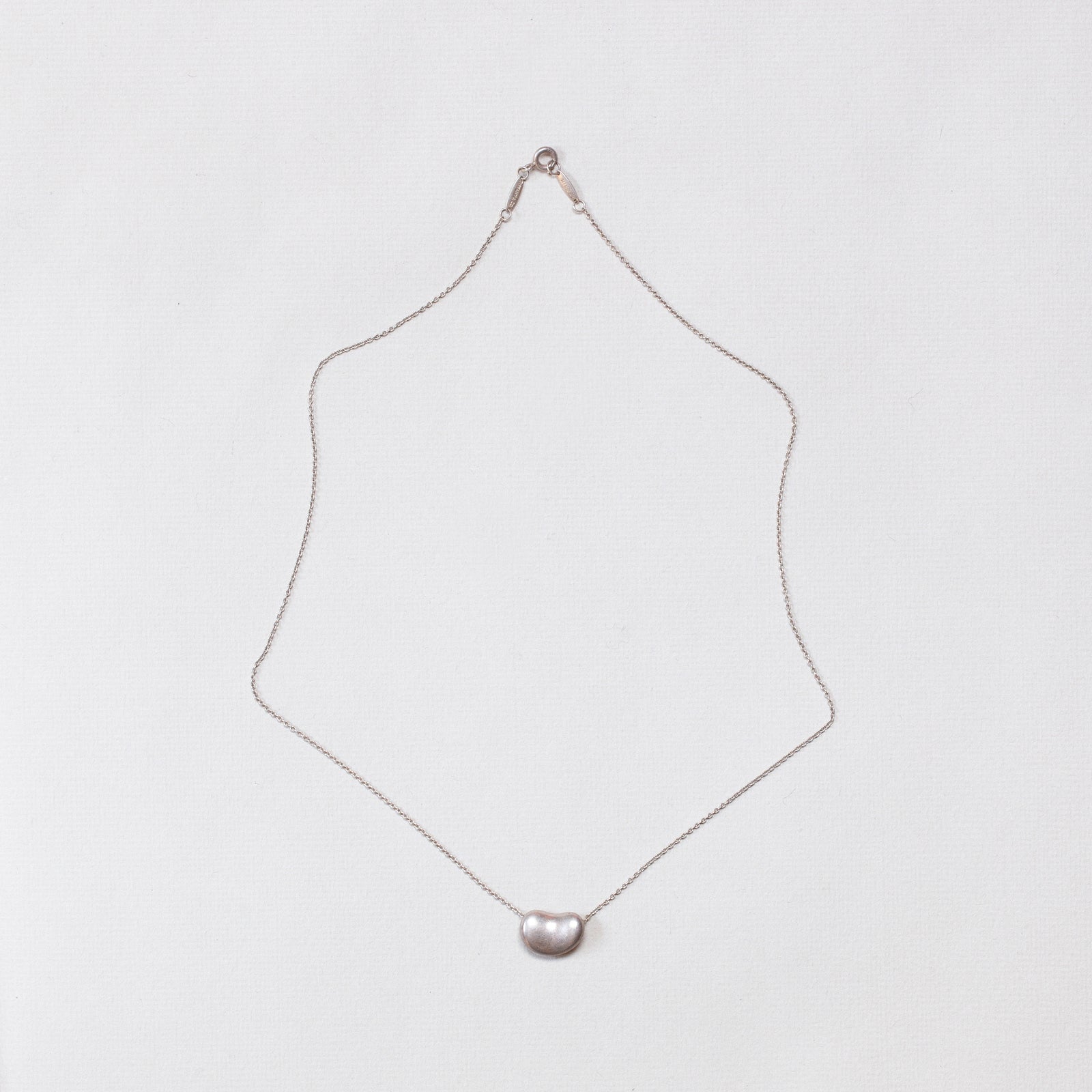Vintage Tiffany Sterling Silver Bean Necklace