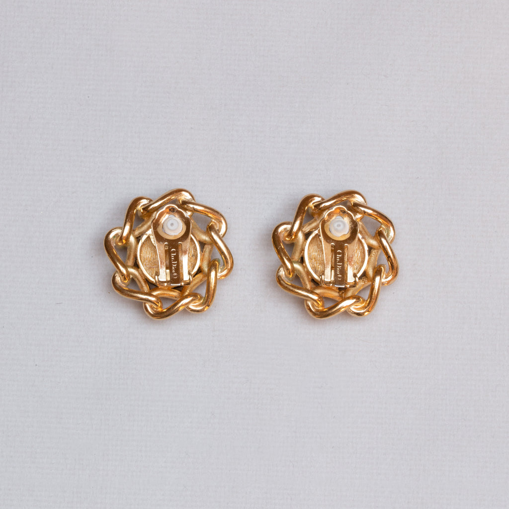 Vintage Christian Dior Clip-on Earrings