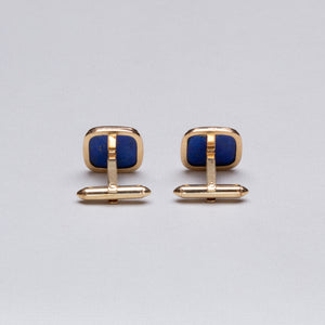 14ct Gold Vintage Cufflinks with Lapis
