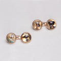 Vintage 14ct Gold Essex Glass Cufflinks