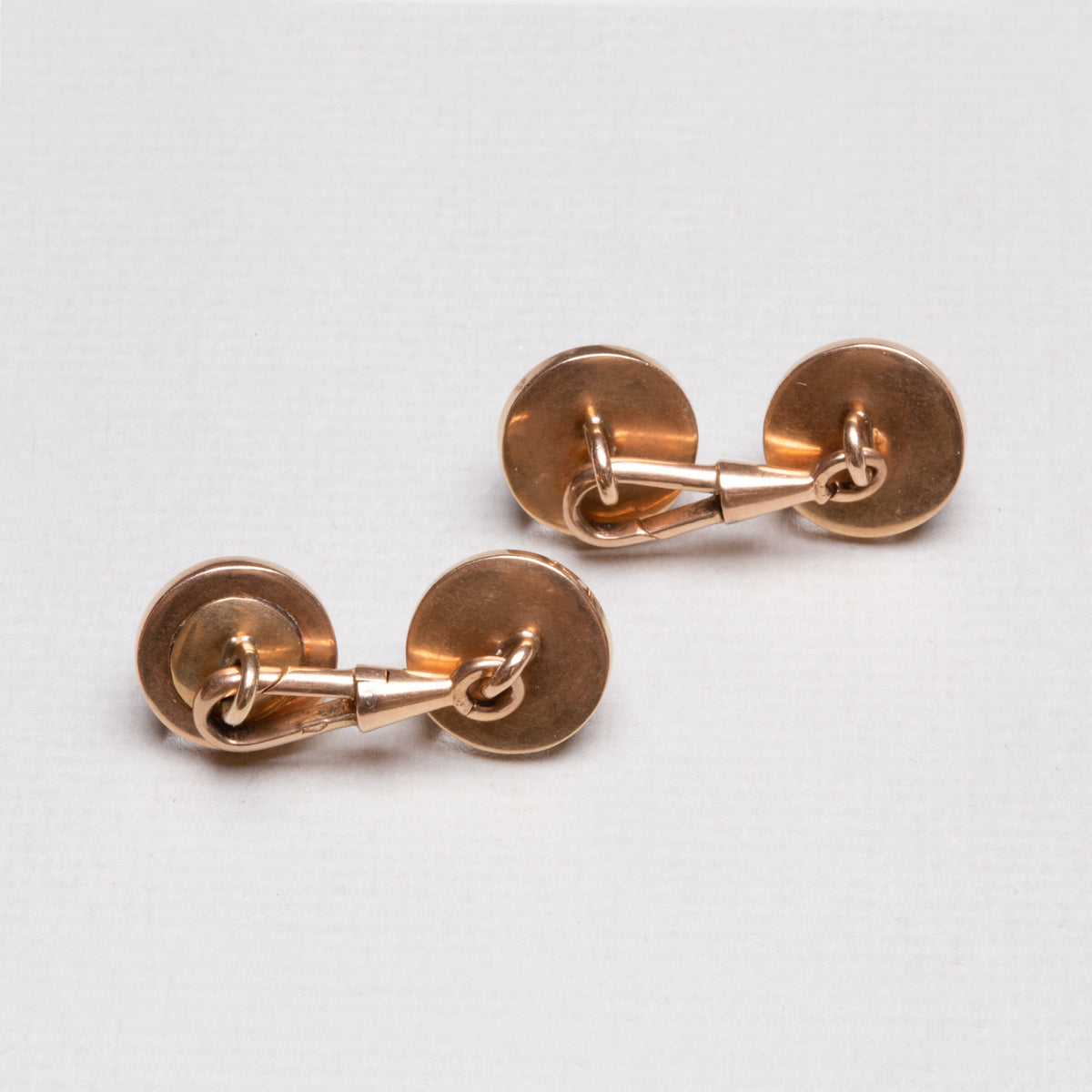 Vintage 14ct Gold Essex Glass Cufflinks