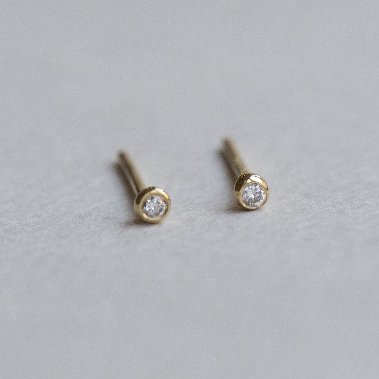 felt diamond blob stud earrings