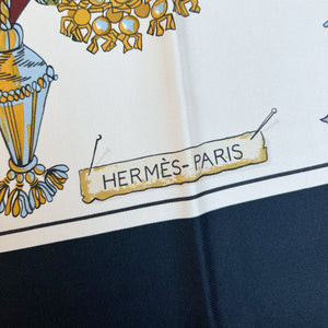 Vintage Hermes Silk Scarf "Passementerie"