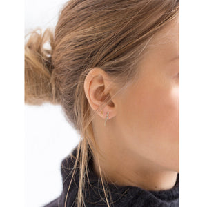 Constellation Gold Chain Diamond Stud Earrings