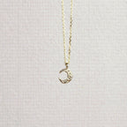 Micro Crescent Moon Necklace