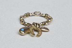 Vintage Charm Chain Ring