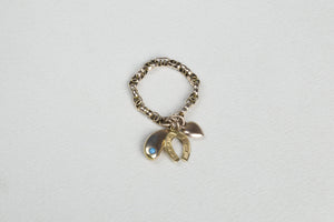 Vintage Charm Chain Ring
