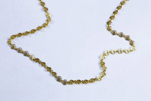 Triple Circle Gold Chain Necklace