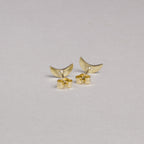 9ct Gold Crescent Studs