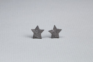 Textured Star Stud Earrings
