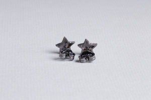 Textured Star Stud Earrings
