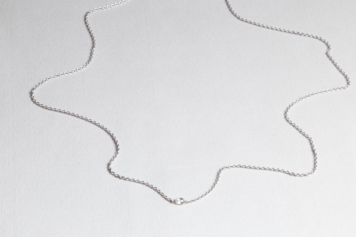 White Gold Diamond Necklace
