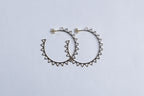Geometric Cutout Sun Hoop Earrings