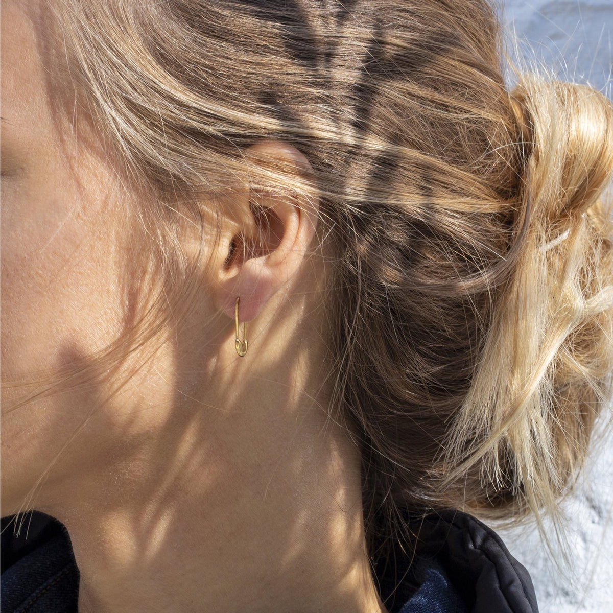 Safety Pin Drop Earring