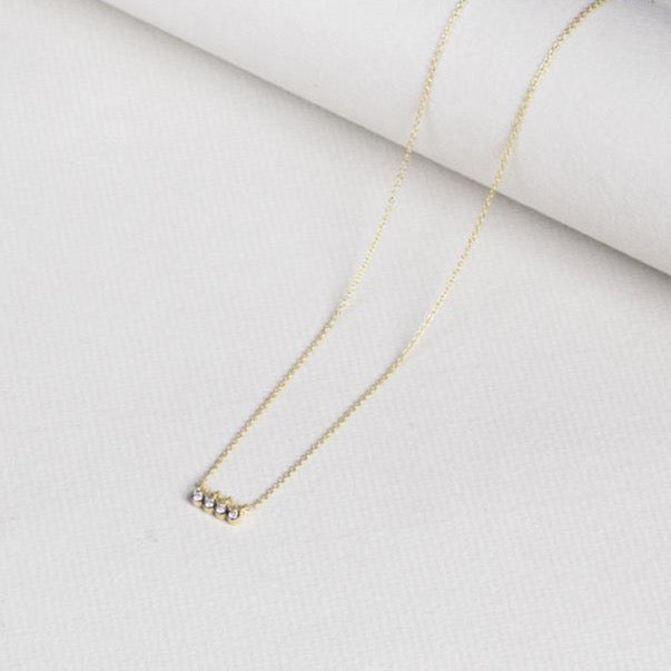 18ct Gold Necklace with Black Gold and White Diamonds