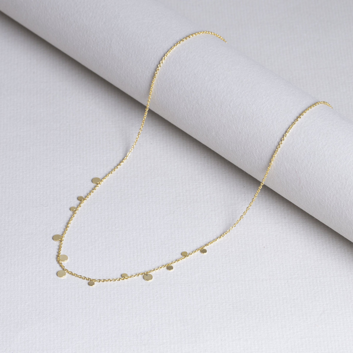 Multi Disc Dot Necklace