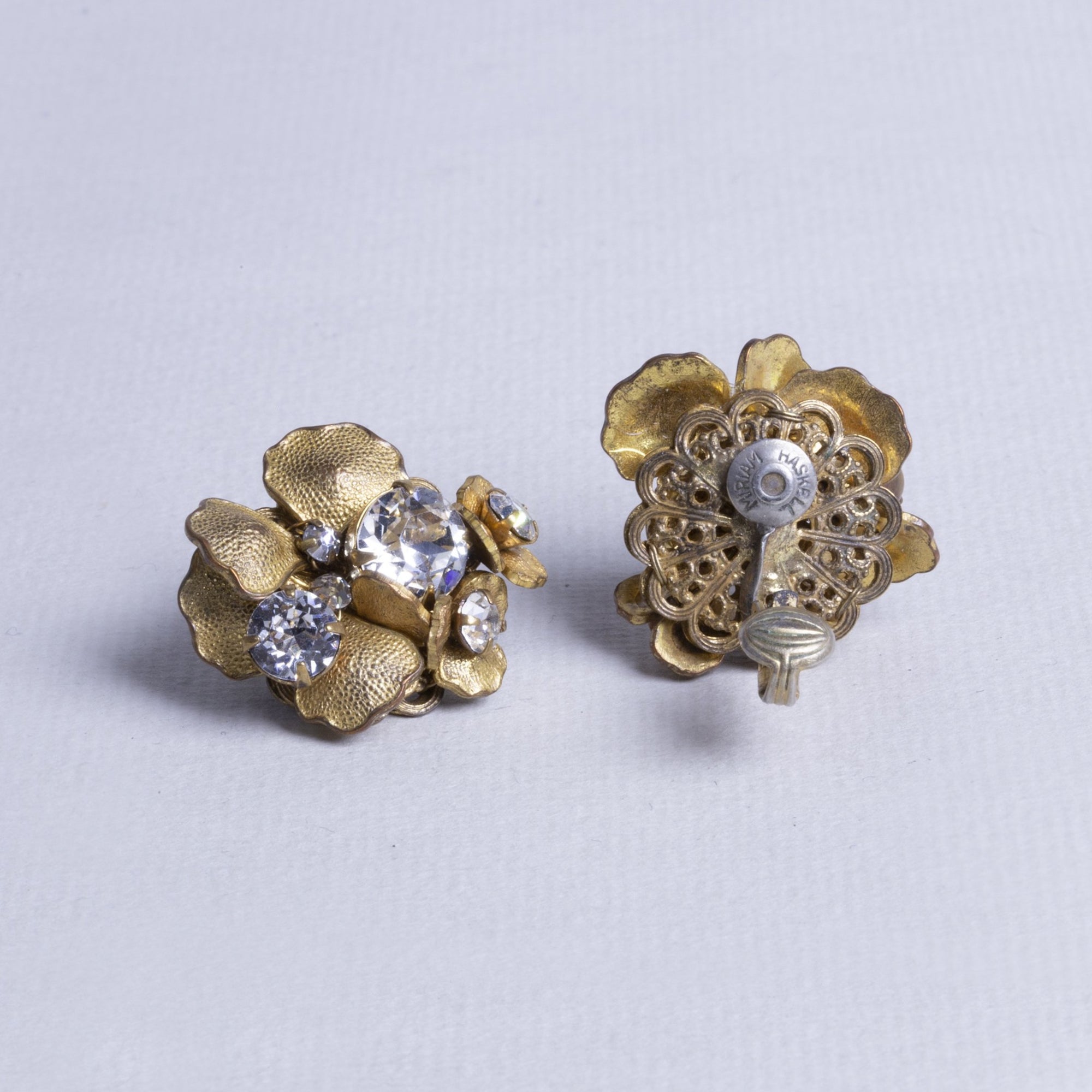Vintage Clip-On Gold Earrings