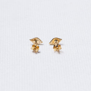 Tiny Eye Gold Diamond Stud Earrings