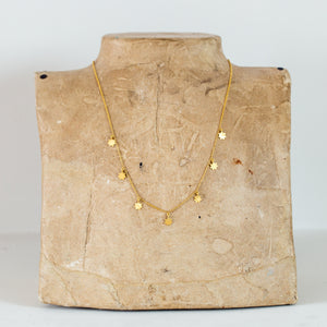 Gold Garland Necklace with Stars