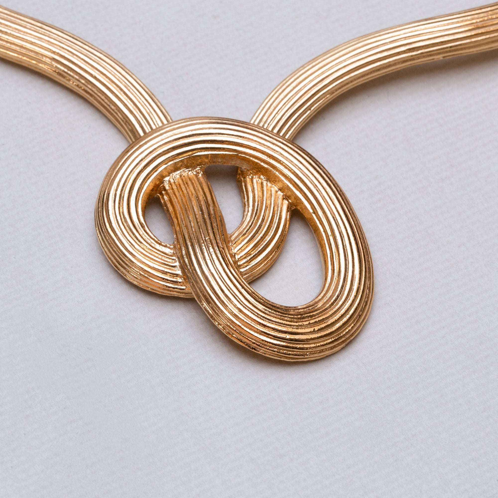 Vintage Gold Twisted Necklace