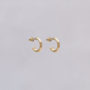 Gold Lined Stud Hoops
