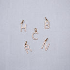 Diamond Letter Pendant on Yellow and White Gold
