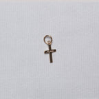 Simple Gold Cross Pendant Charm