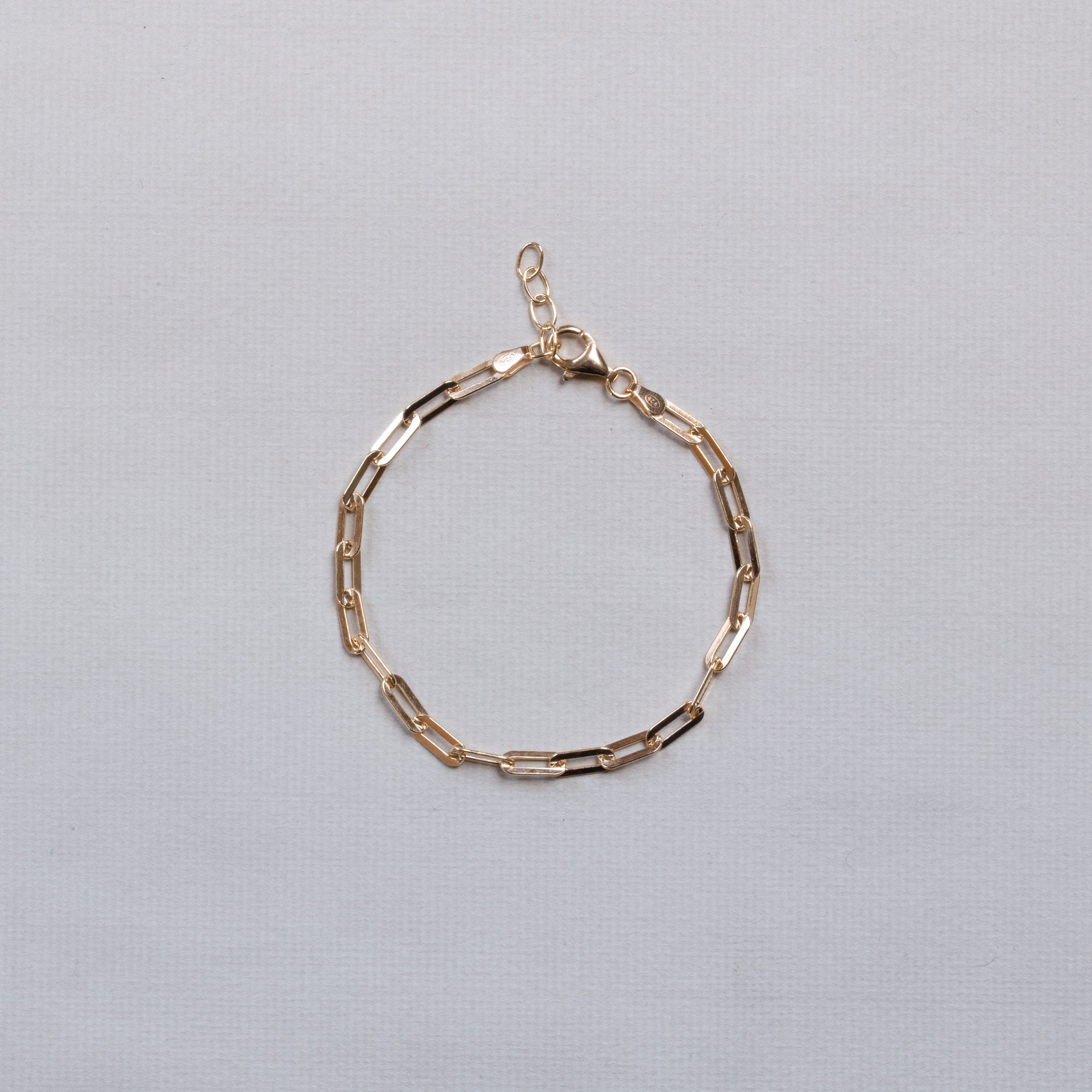 Gold-Plated Silver Chain Bracelet