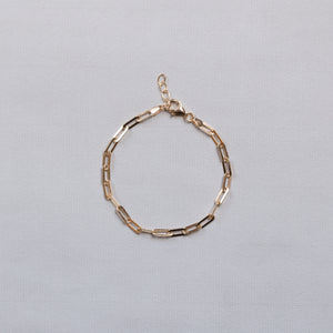 Gold-Plated Silver Chain Bracelet