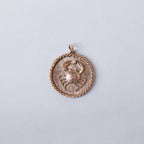 Vintage 9ct Gold Cancer Charm Pendant & Chain Necklace