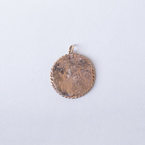 Vintage 9ct Gold Cancer Charm Pendant & Chain Necklace