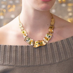 Vintage Textured Gold Necklace