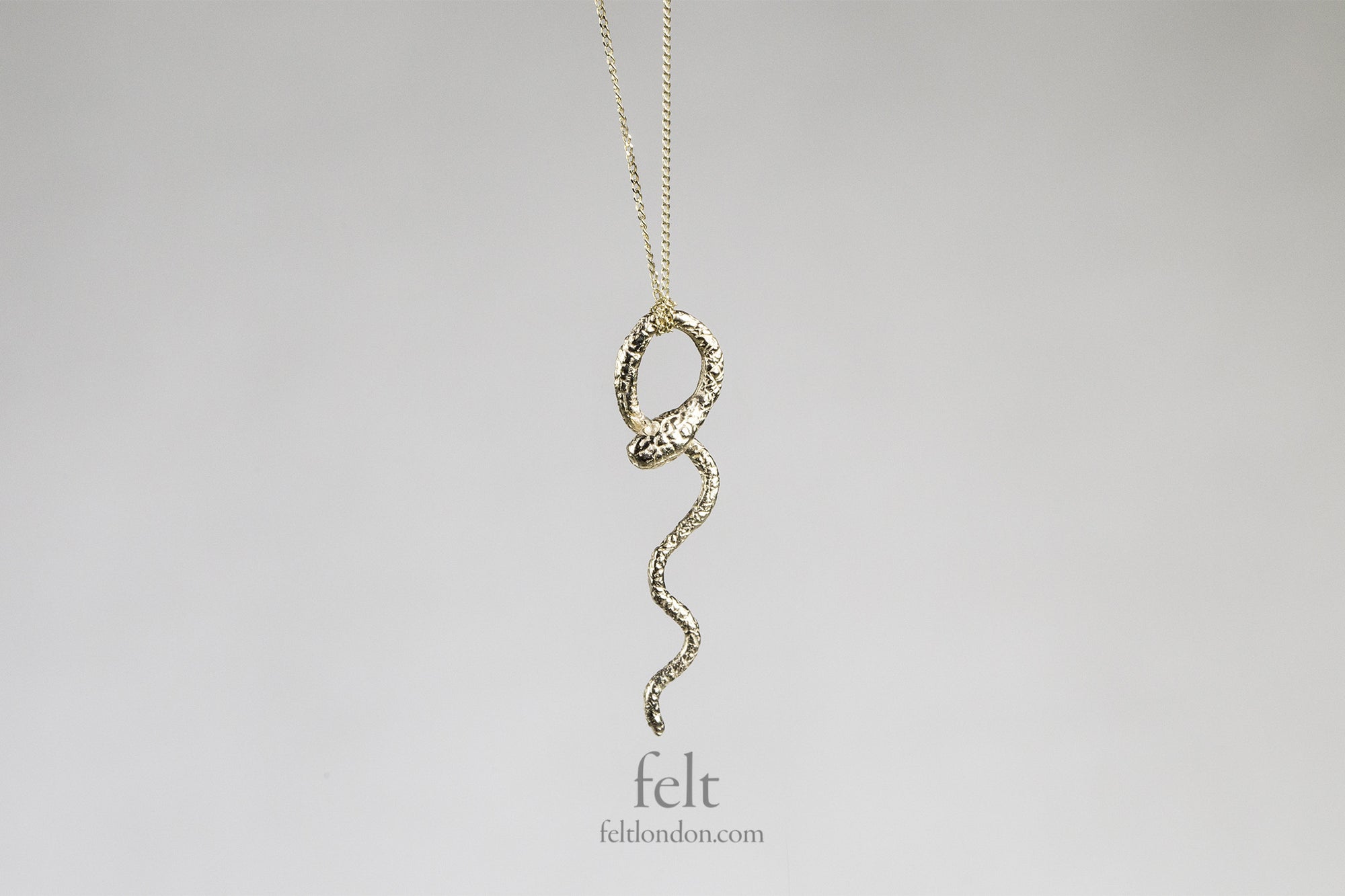 Wavy Snake Necklace by Momocreatura