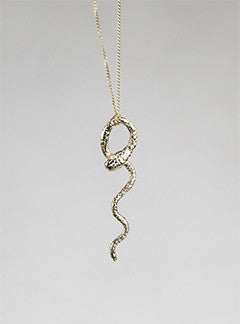 Wavy Snake Necklace by Momocreatura