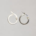 fantastically modern and light gold hoops