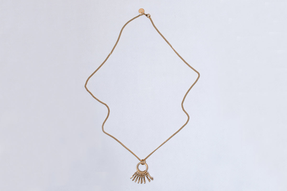 Key Pendant Charm Necklace