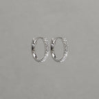 10mm round diamond hoops in 18ct white gold