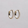 10mm round diamond hoops in 18ct yellow gold